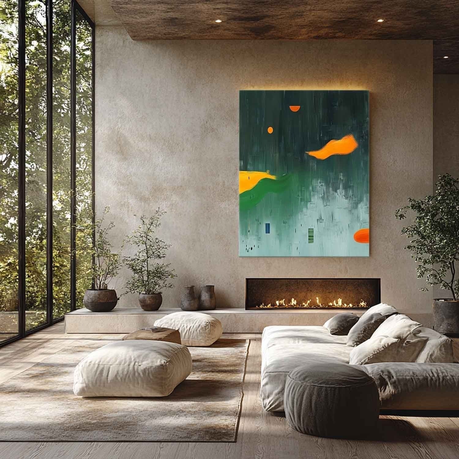 Wall Art Bold Textured Vibrant - Neutralighting
