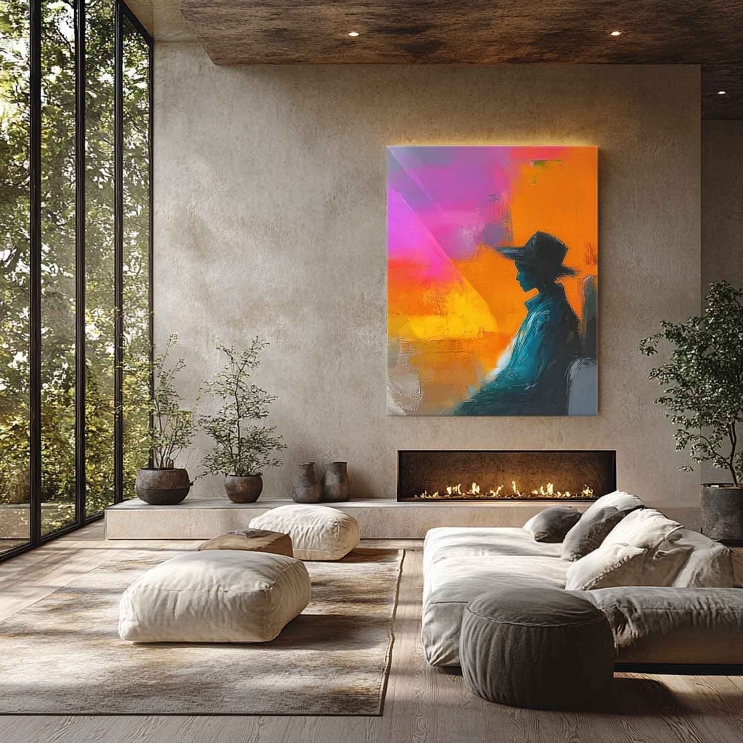 Wall Art Contemporary Silhouette Coat - Neutralighting
