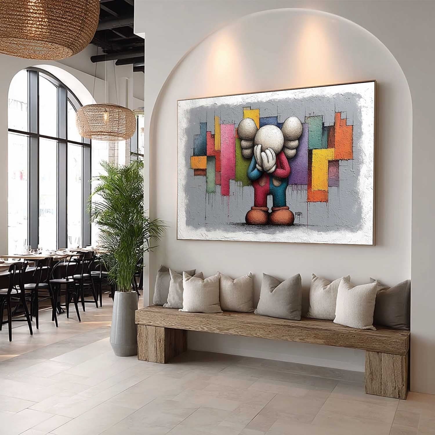 Wall Art Poignant Kaws Companion - Neutralighting