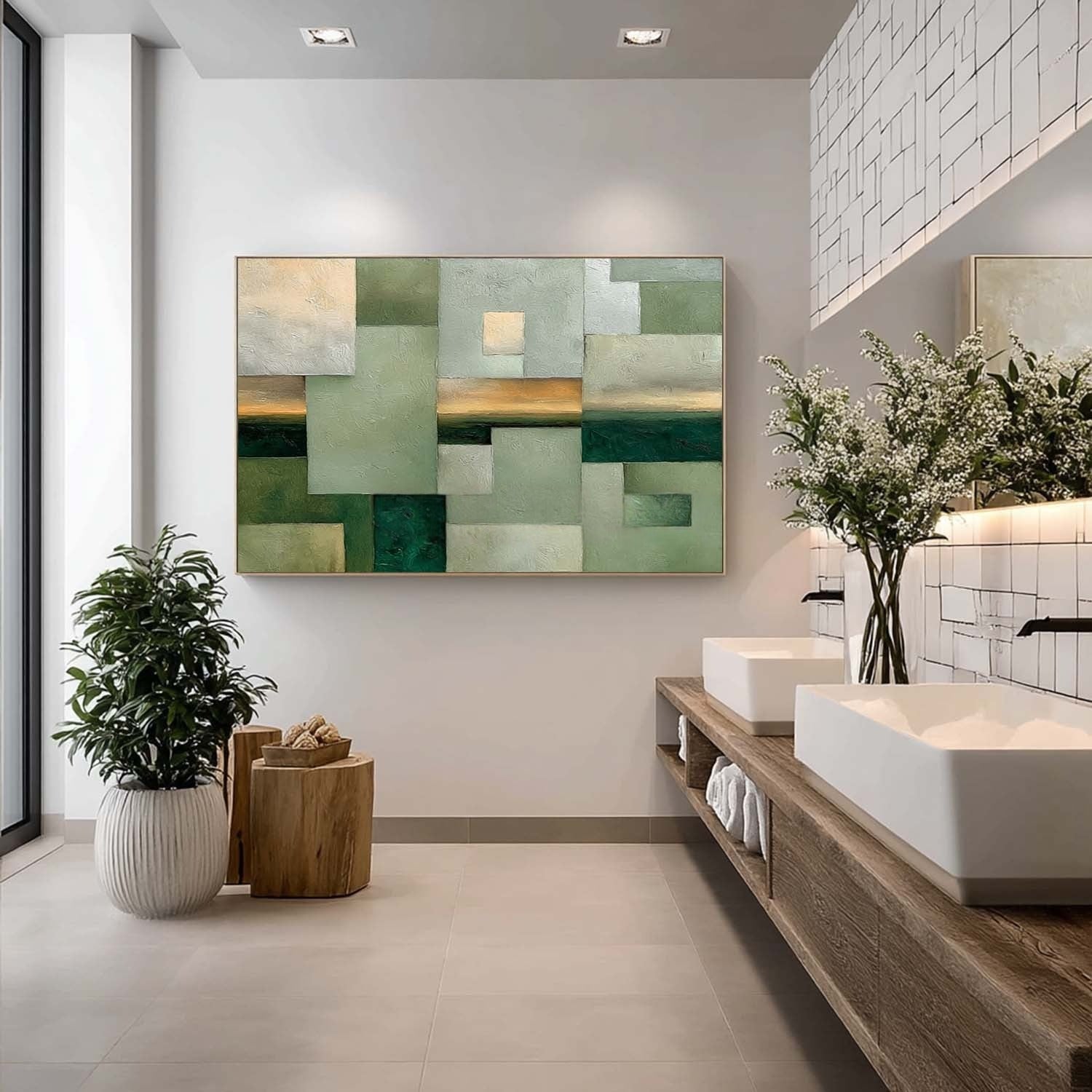 Abstract Geometric Landscape Painting - Neutralighting