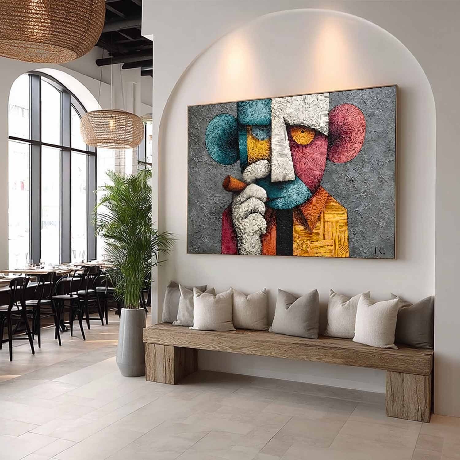 Cubist Kaws Pop Art Painting - Neutralighting
