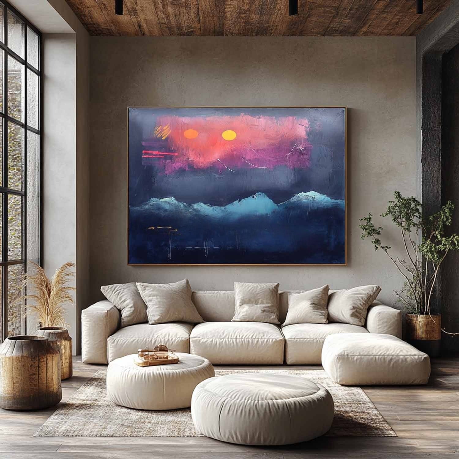Wall Art Dramatic Textured Twilight - Neutralighting