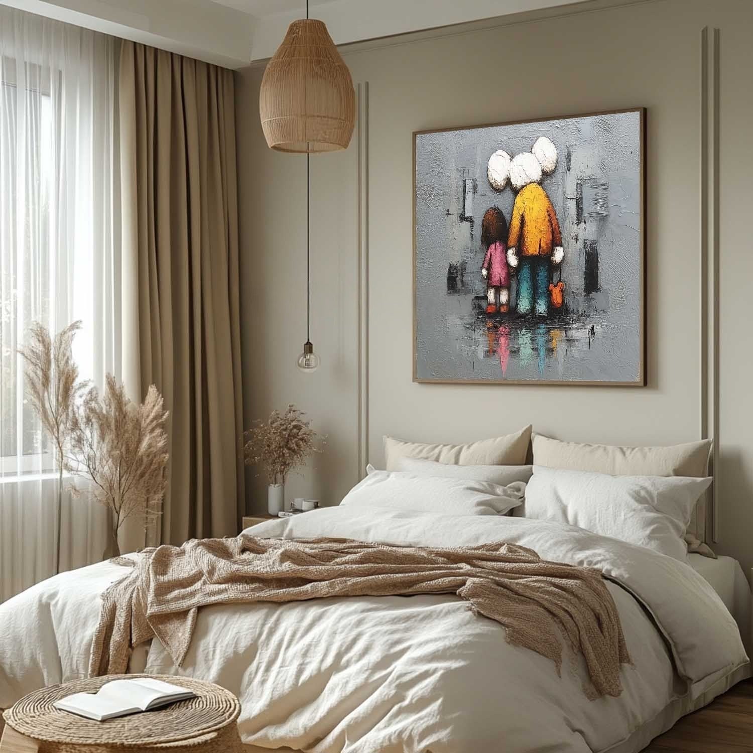 Wall Art Heartfelt Kaws Companion - Neutralighting