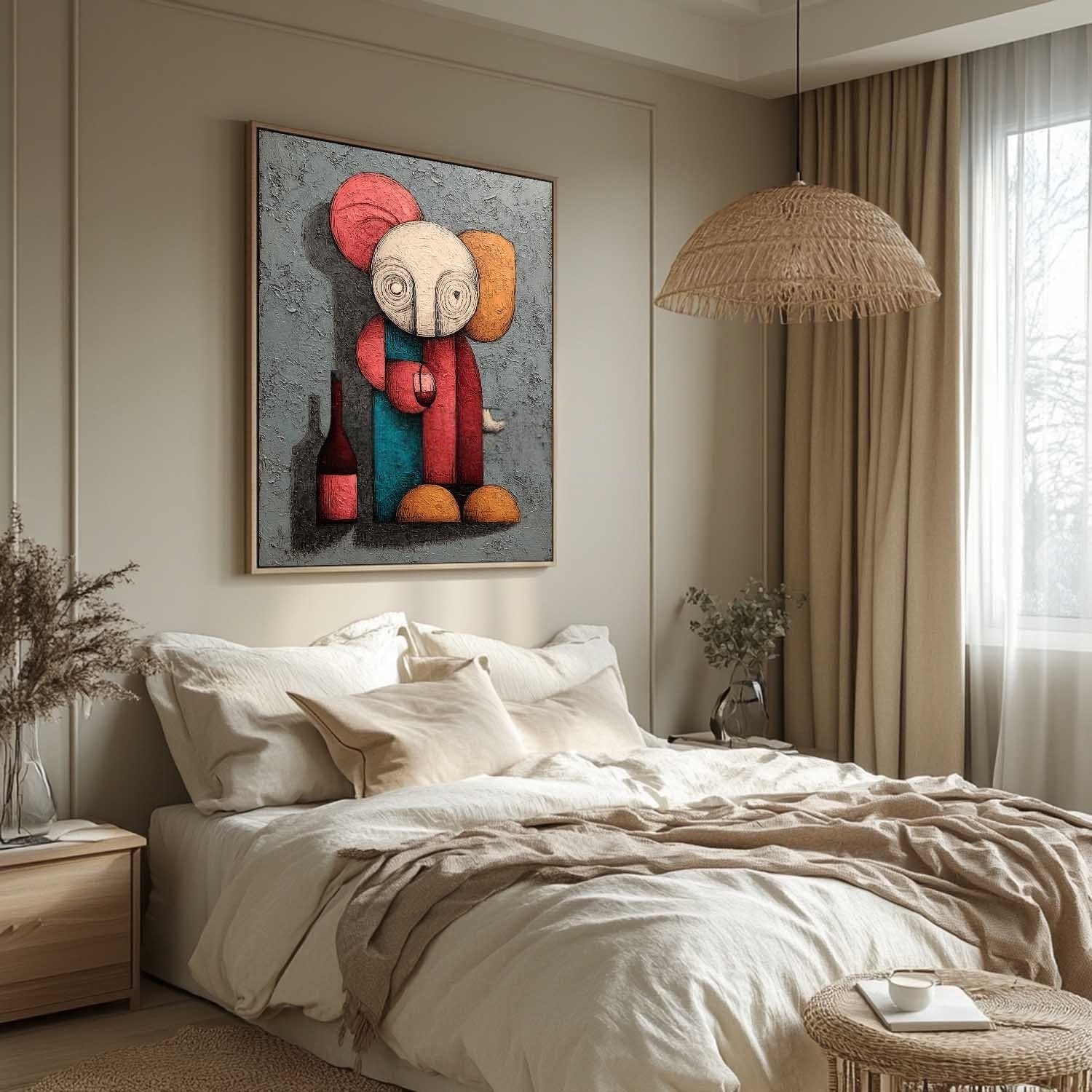 Wall Art Whimsical Kaws Companion - Neutralighting