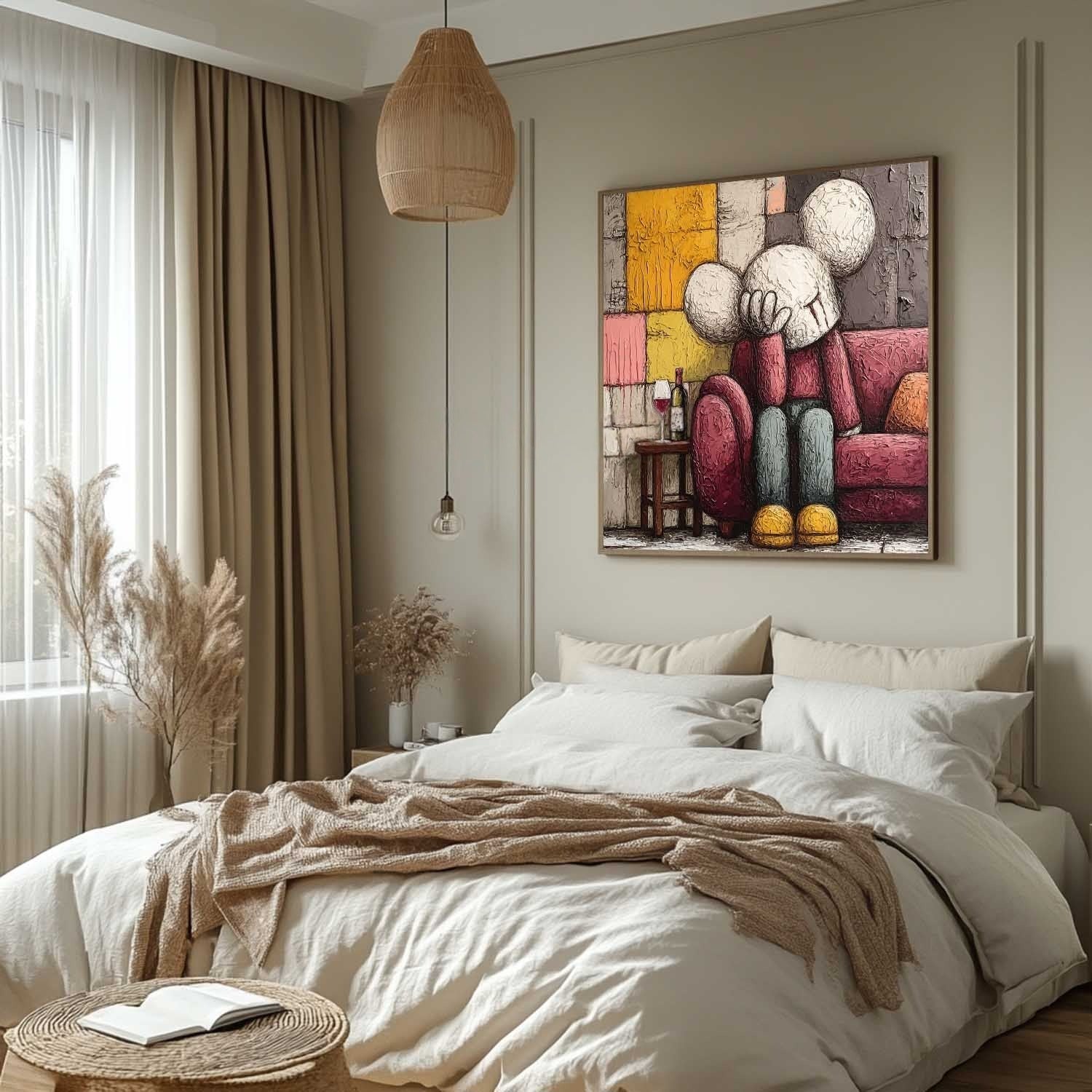 Kaws Style Pop Art Impasto Painting - Neutralighting