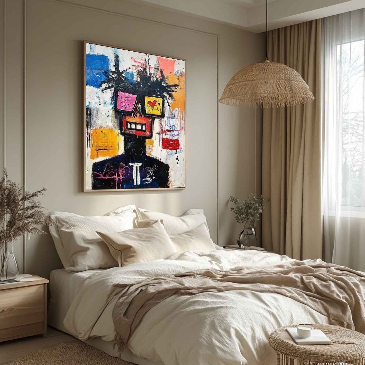 Wall Art Neo Expressionist Portrait - Neutralighting