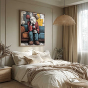 Kaws Melancholy Pop Art Painting - Neutralighting