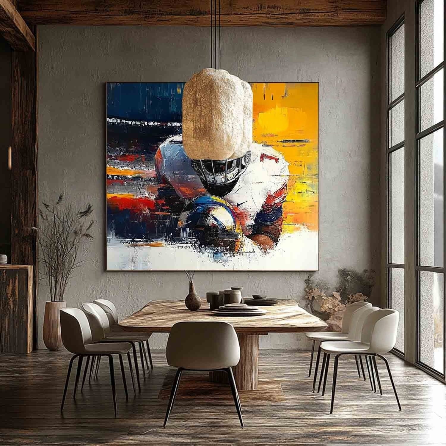 Wall Art Horizontal Abstract Expressionist - Neutralighting