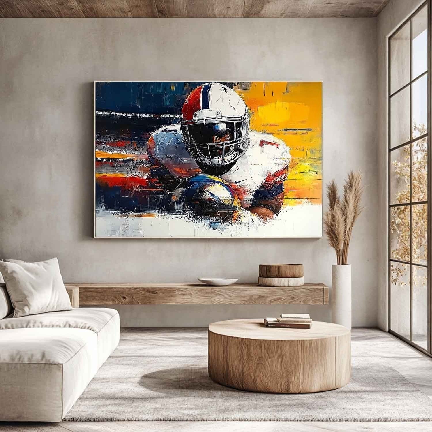 Wall Art Horizontal Abstract Expressionist - Neutralighting
