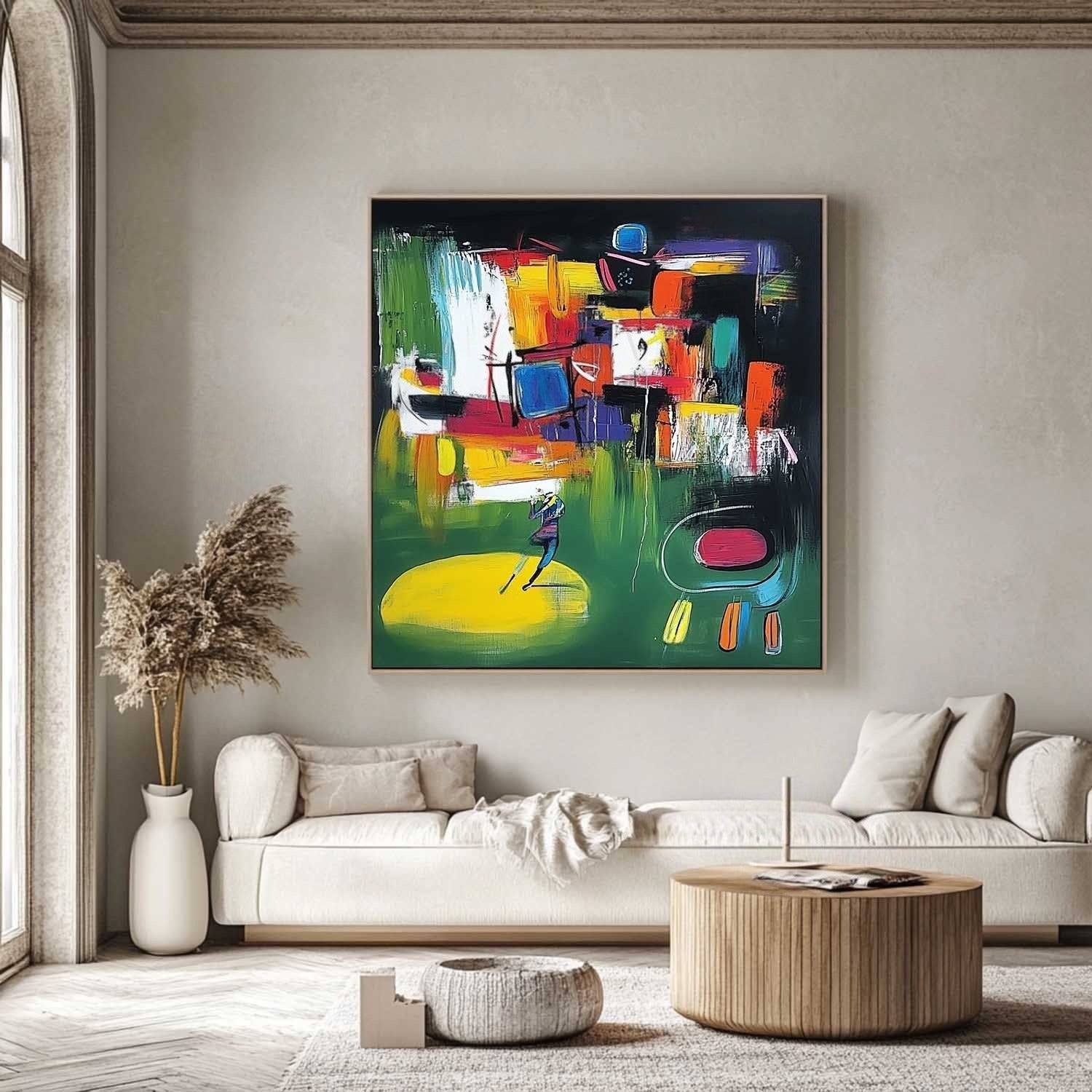 Wall Art Expressionist Golf Painting - Neutralighting