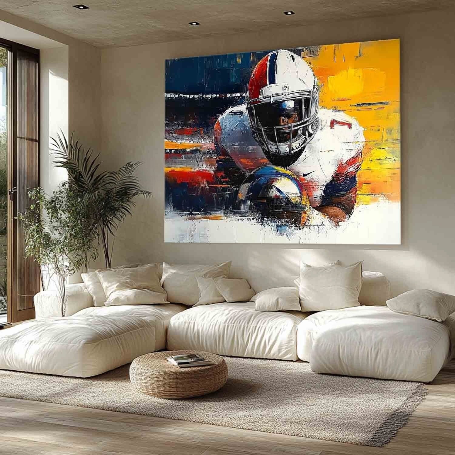 Wall Art Horizontal Abstract Expressionist - Neutralighting