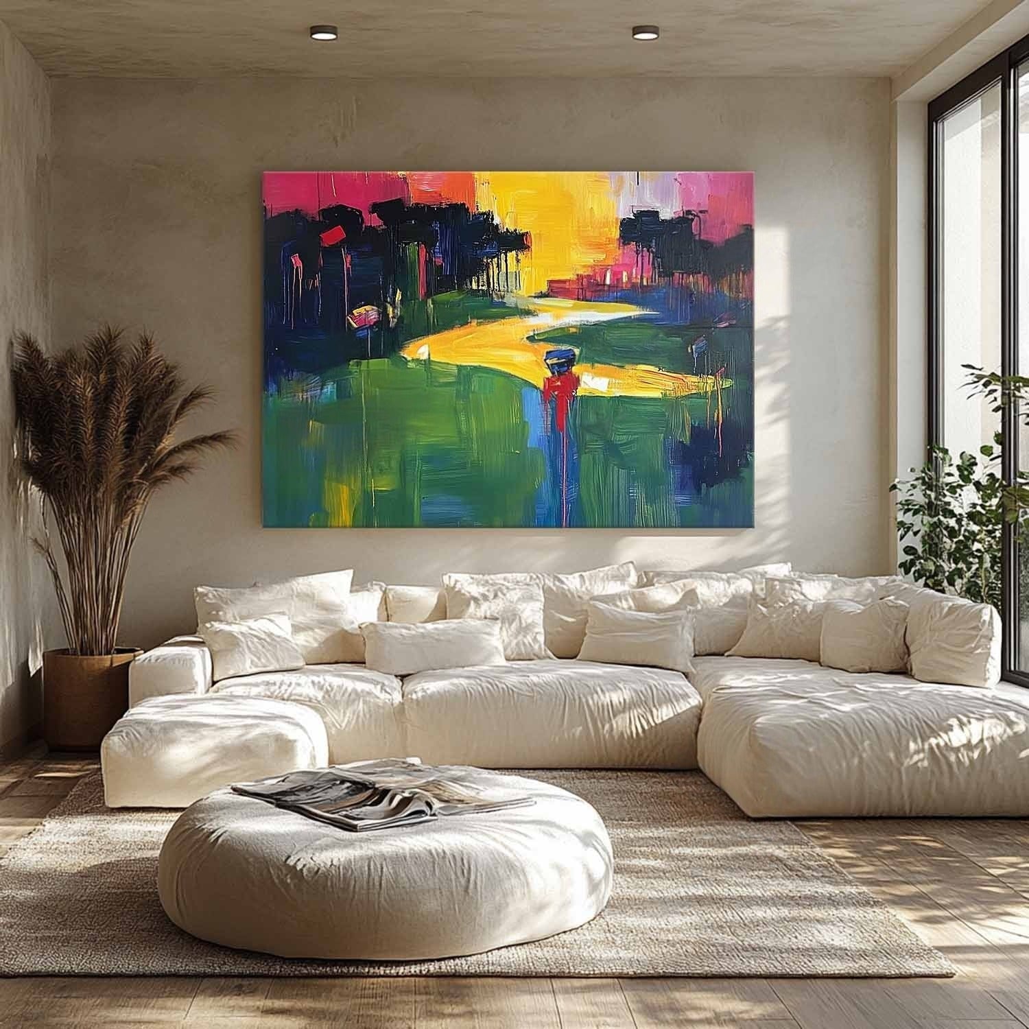 Wall Art Horizontal Golf Course Landscape - Neutralighting