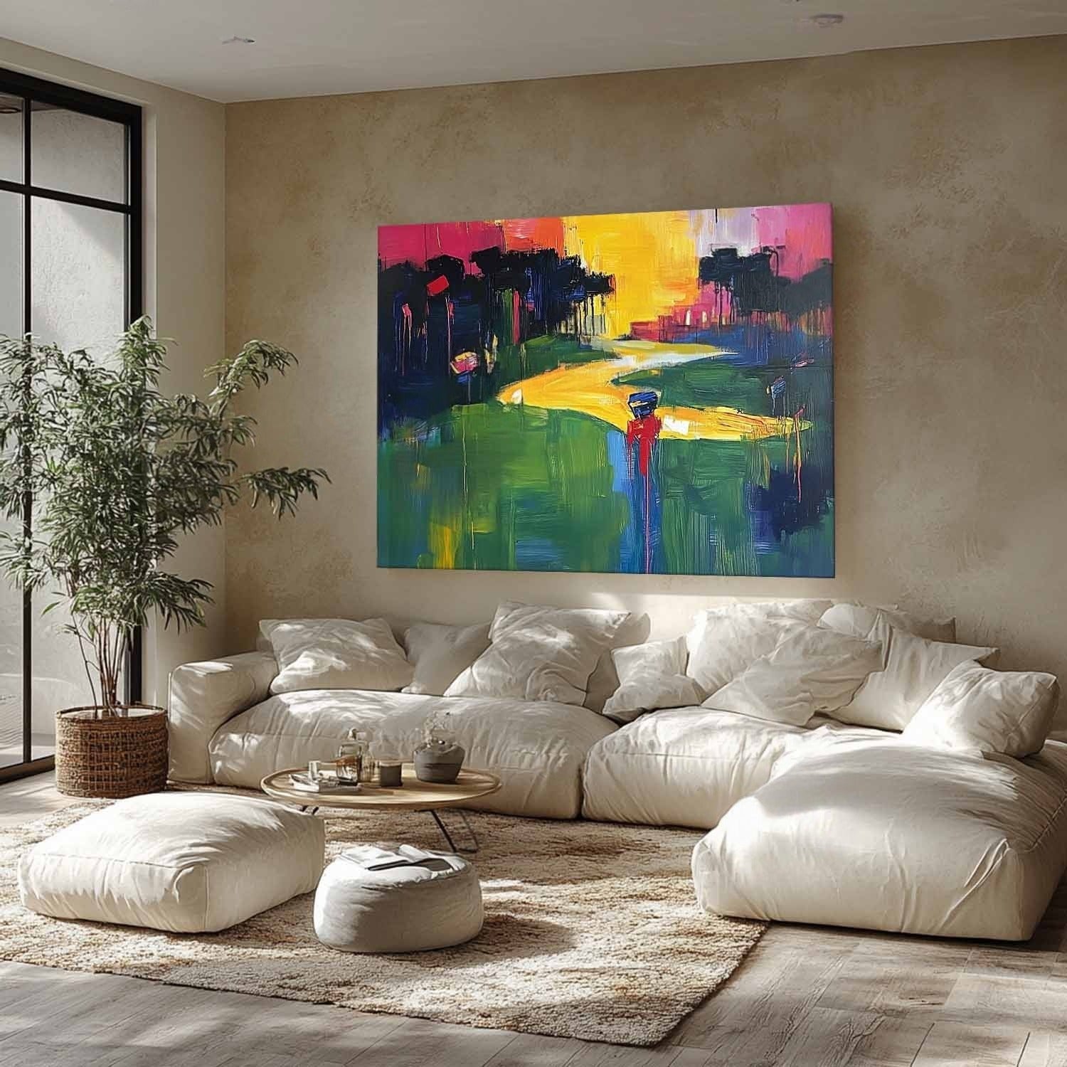 Wall Art Horizontal Golf Course Landscape - Neutralighting