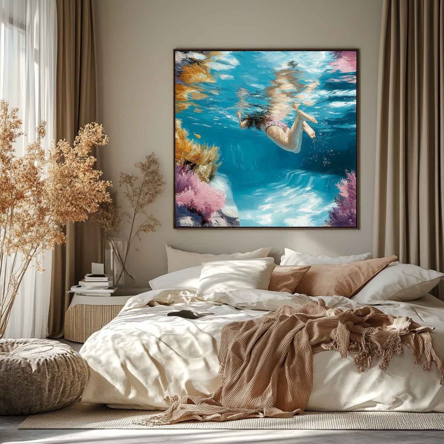 Tropical Underwater Snorkeling Impasto Painting - Neutralighting