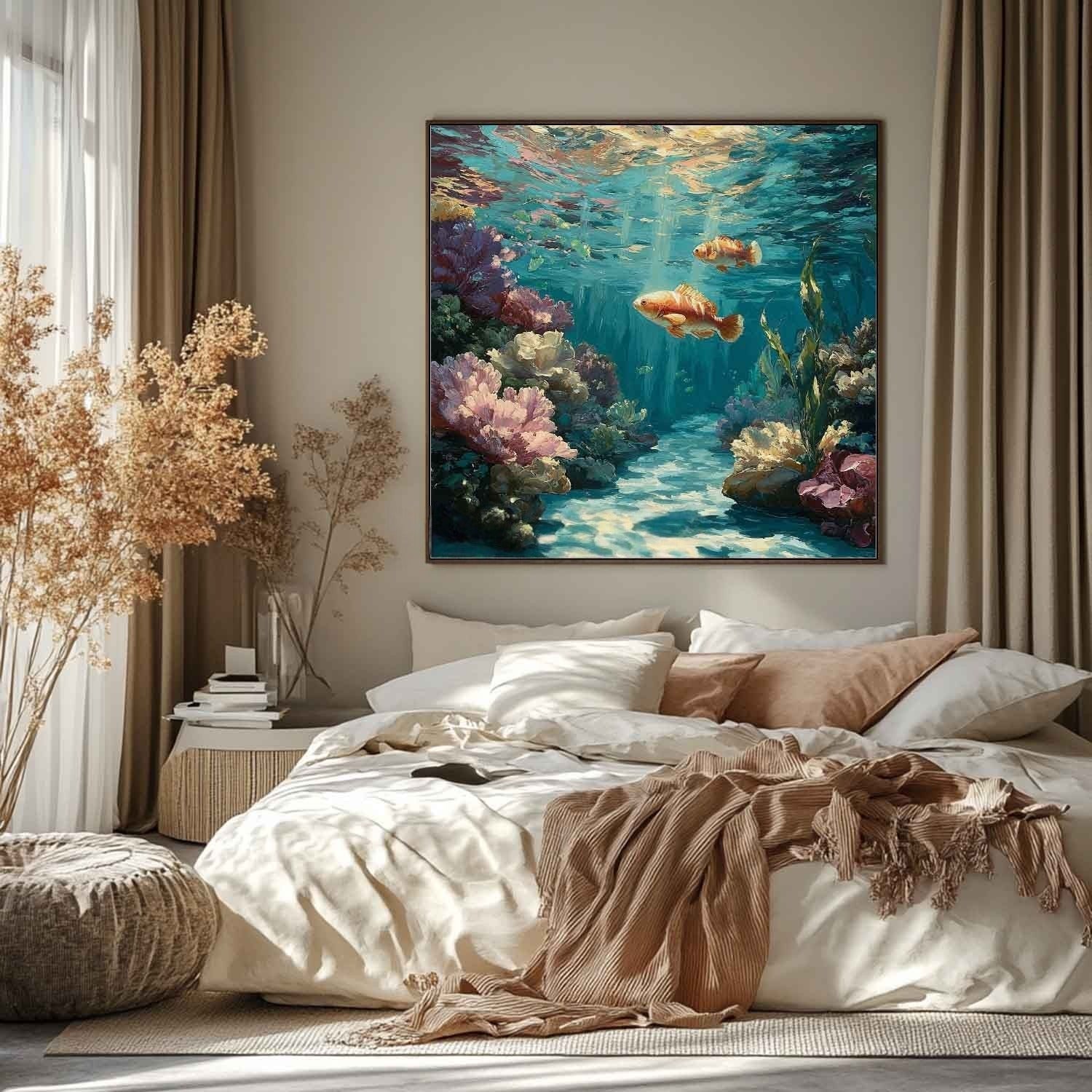 Wall Art Underwater Coral Reef Tropical Fish - Neutralighting