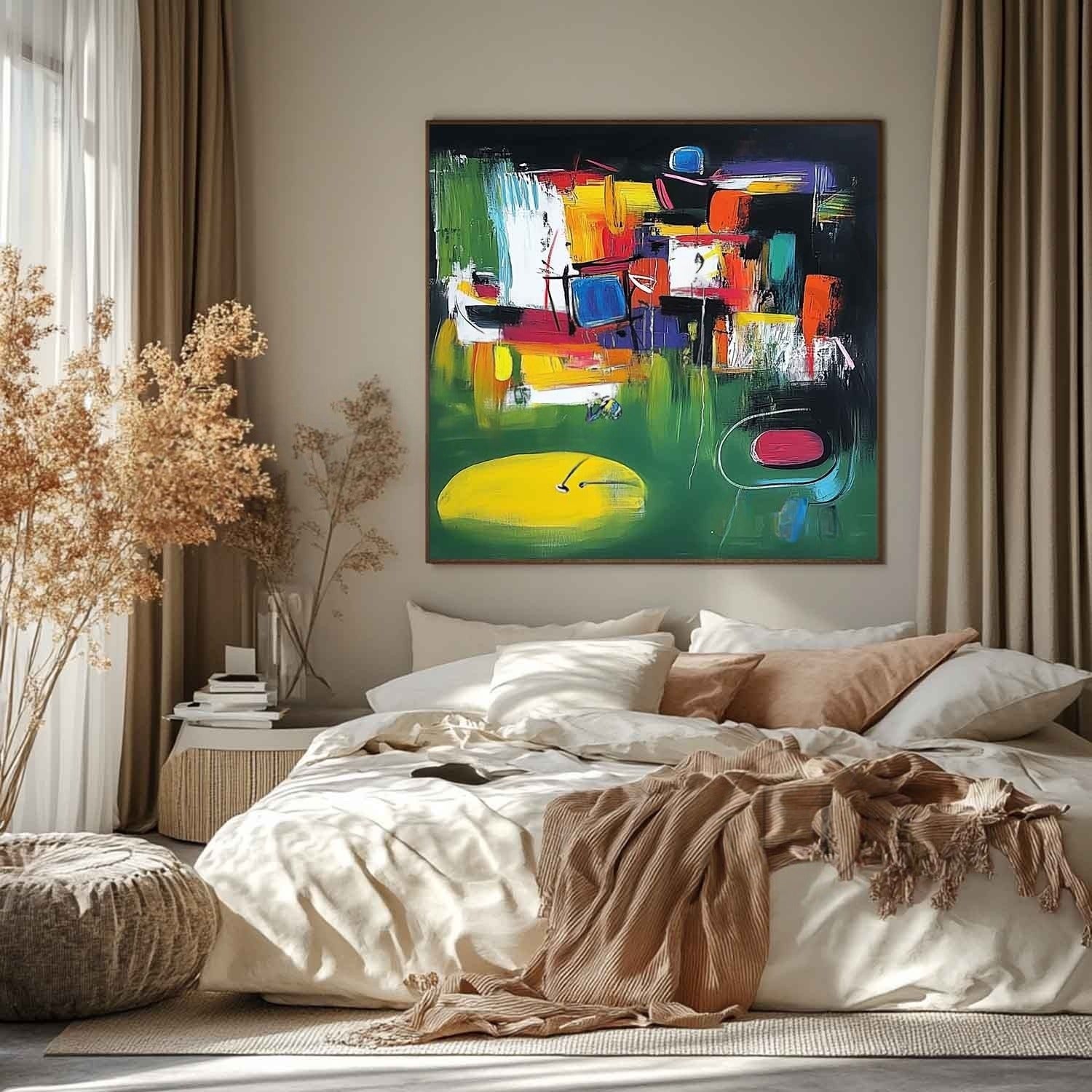 Wall Art Expressionist Golf Painting - Neutralighting