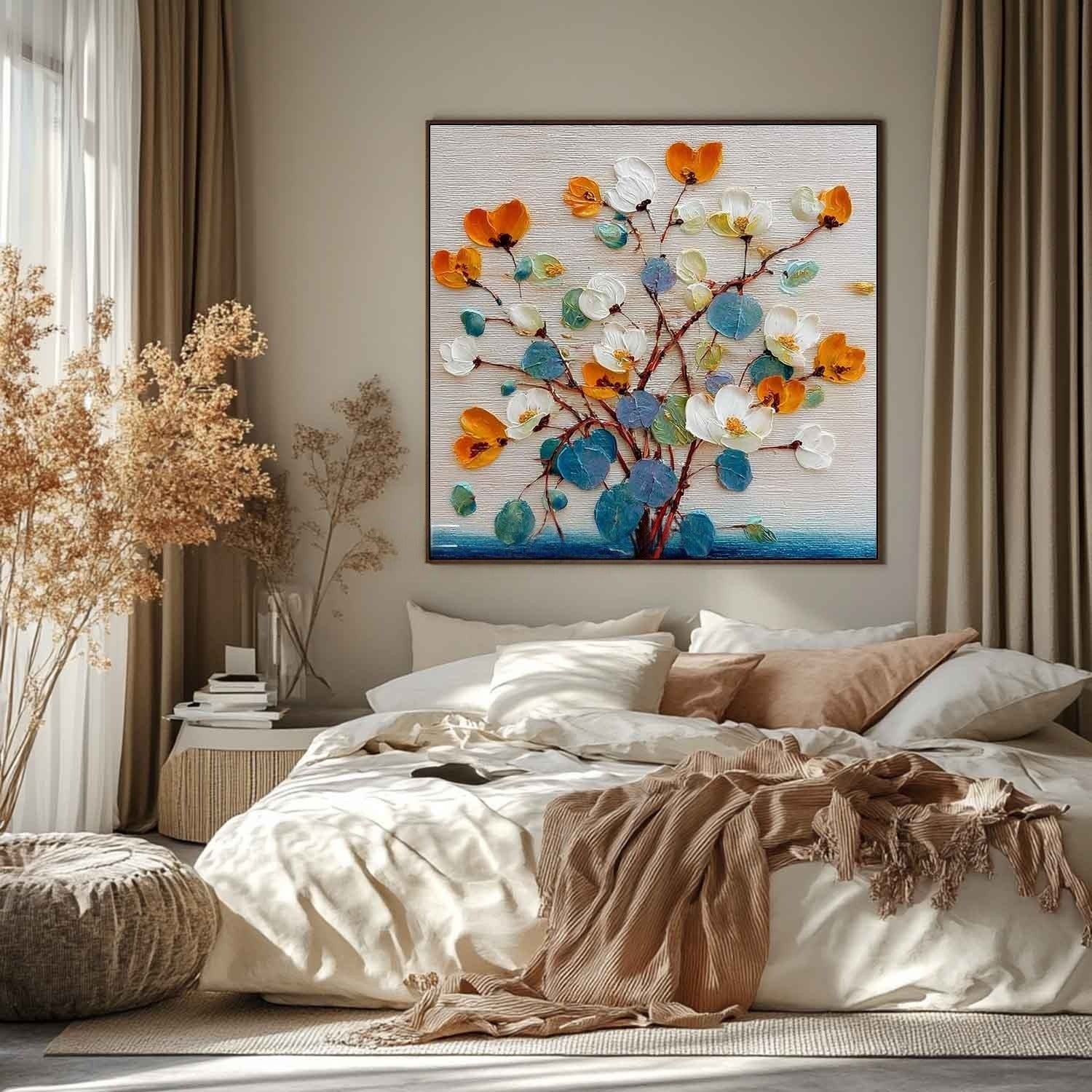 Autumn Blossom Impasto Painting - Neutralighting