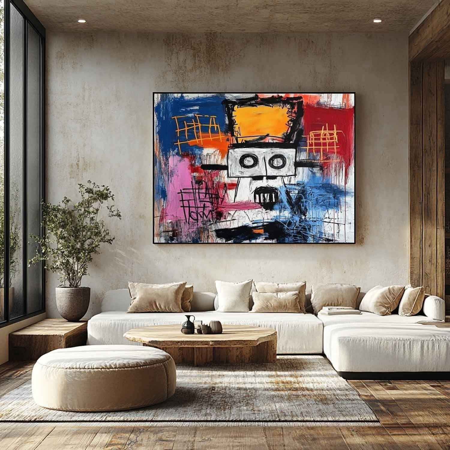 Wall Art Horizontal Neo Expressionist - Neutralighting