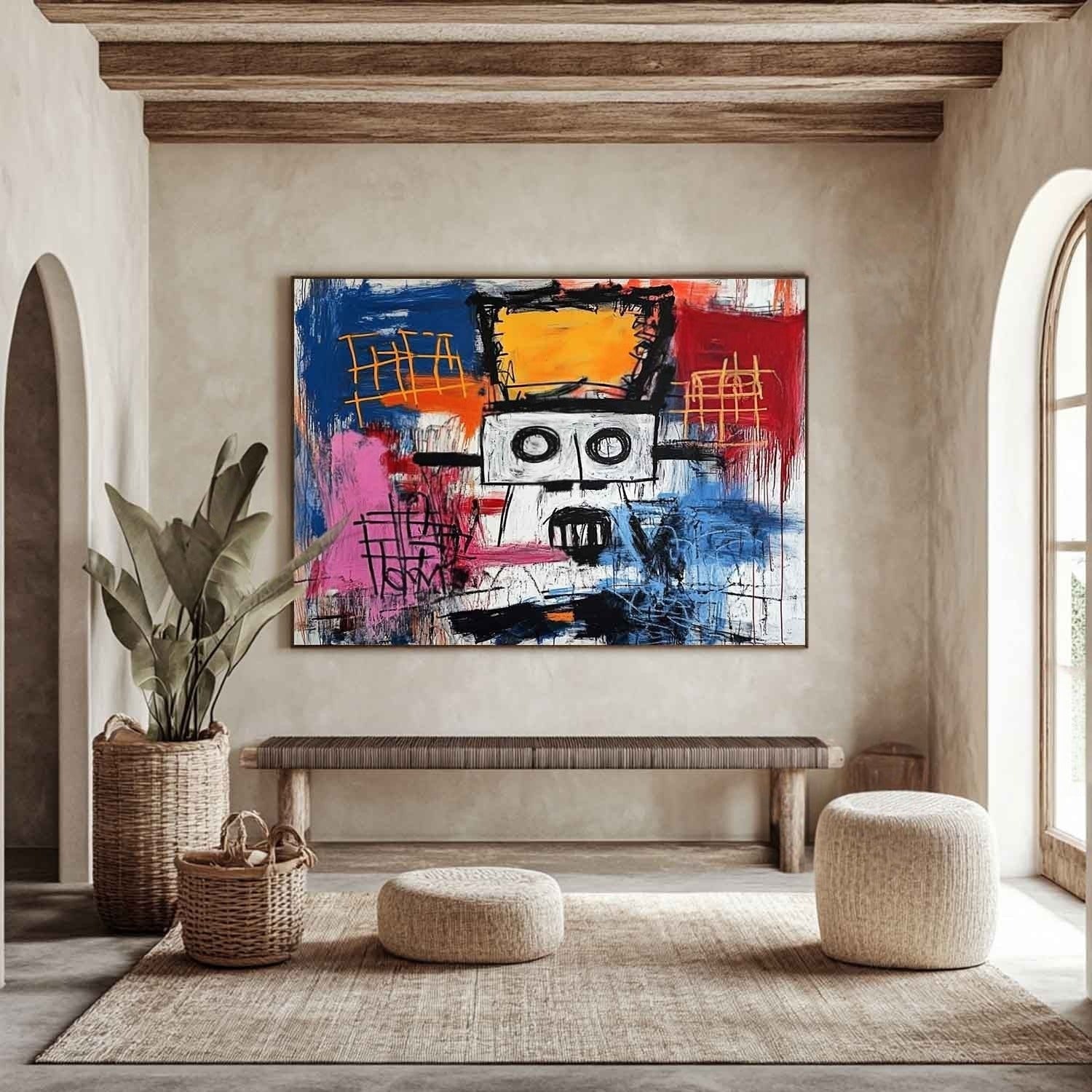 Wall Art Horizontal Neo Expressionist - Neutralighting