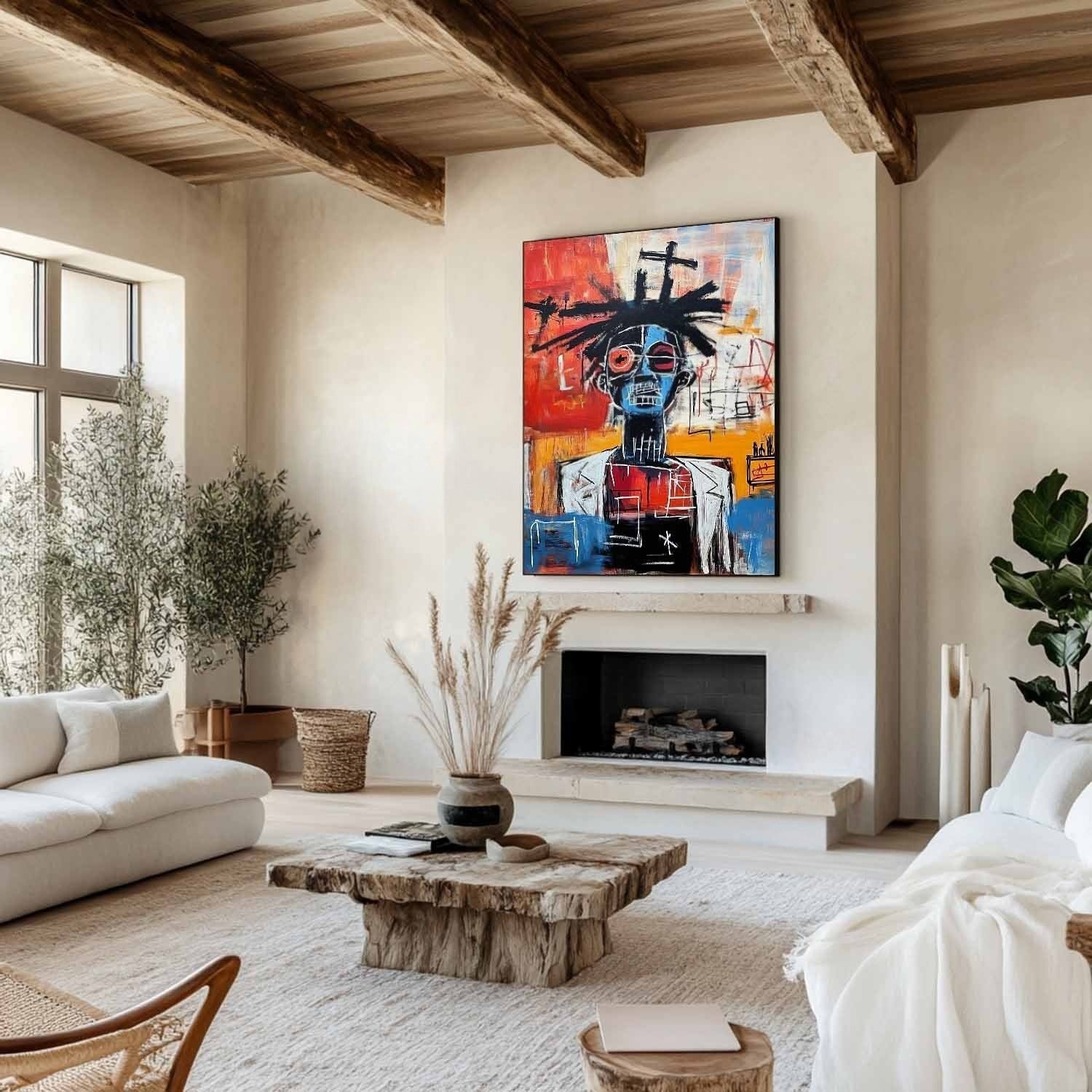 Wall Art Neo Expressionist Portrait - Neutralighting