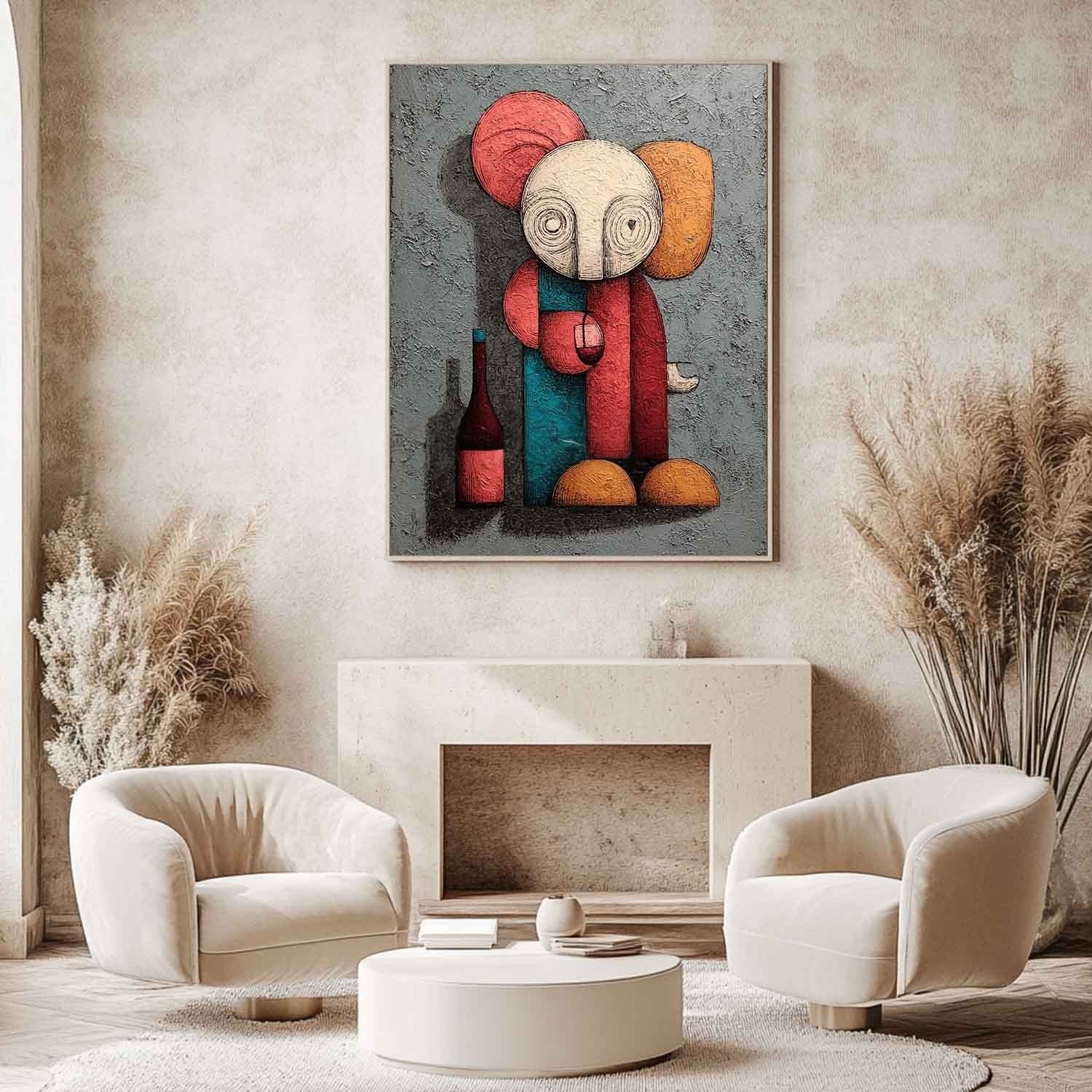 Wall Art Whimsical Kaws Companion - Neutralighting