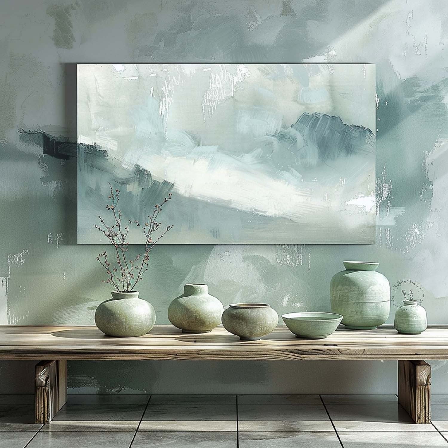 Wall Art Landscape Painting Soft - Neutralighting