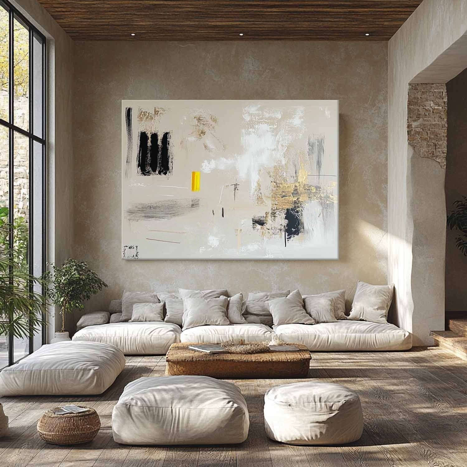 Wall Art Modern Textured Neutral - Neutralighting