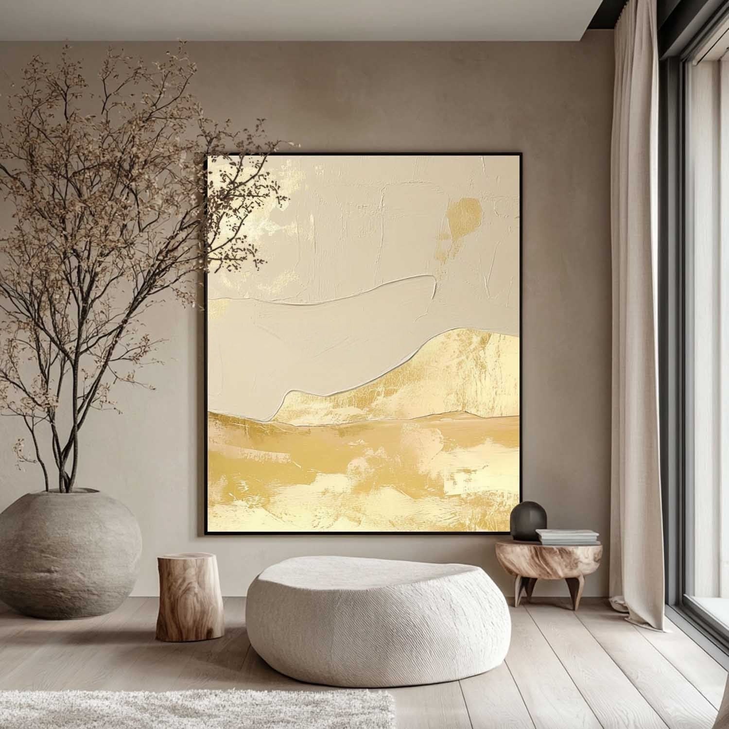 Wall Art Luxe Textured Sculptural - Neutralighting