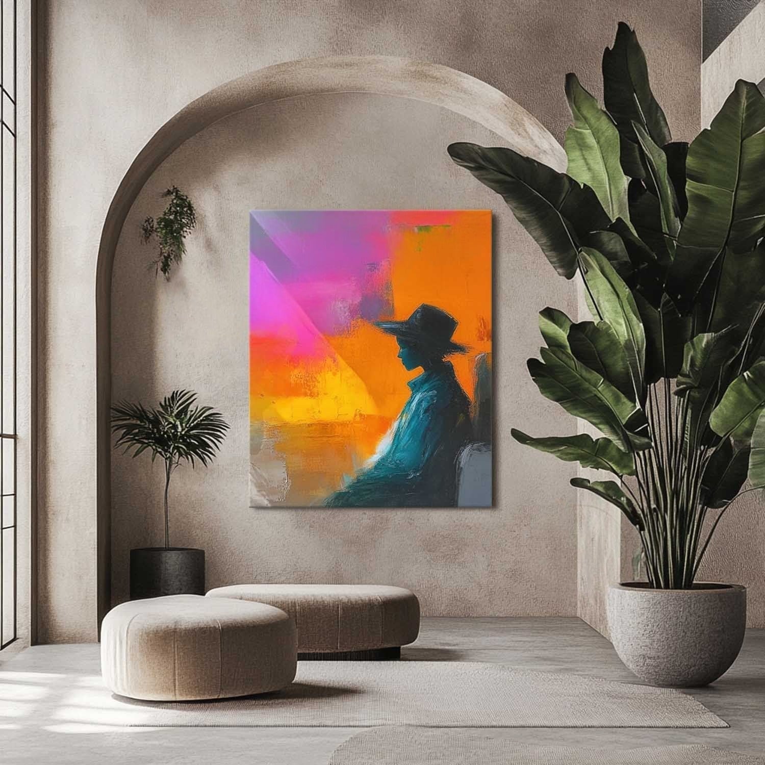 Wall Art Contemporary Silhouette Coat - Neutralighting