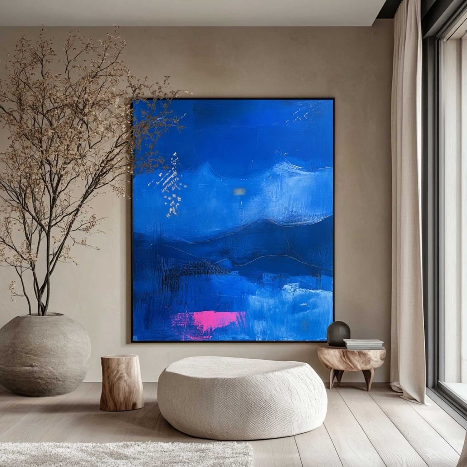 Wall Art Mystic Textured Layered Blue - Neutralighting