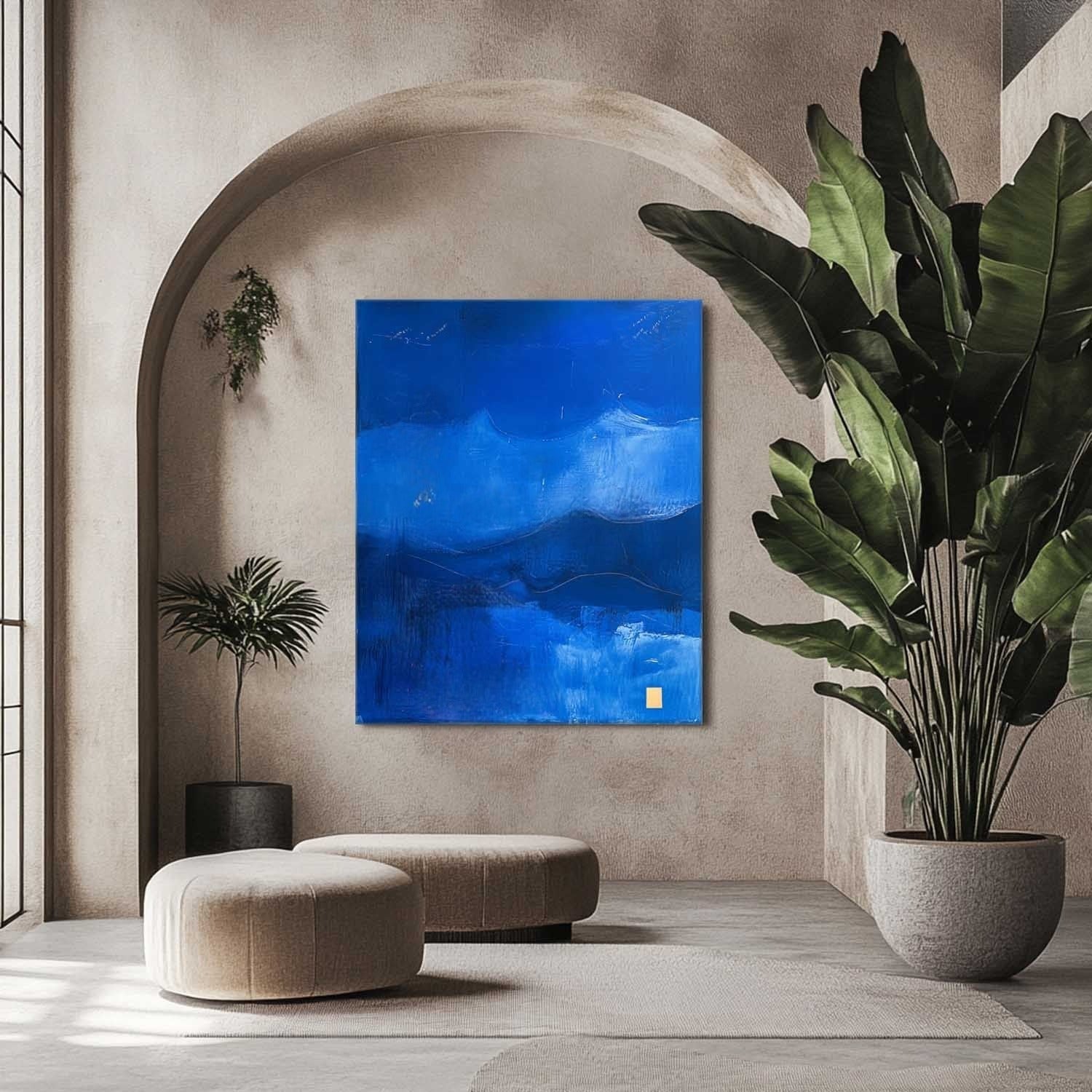 Wall Art Mystic Textured Layered Blue - Neutralighting