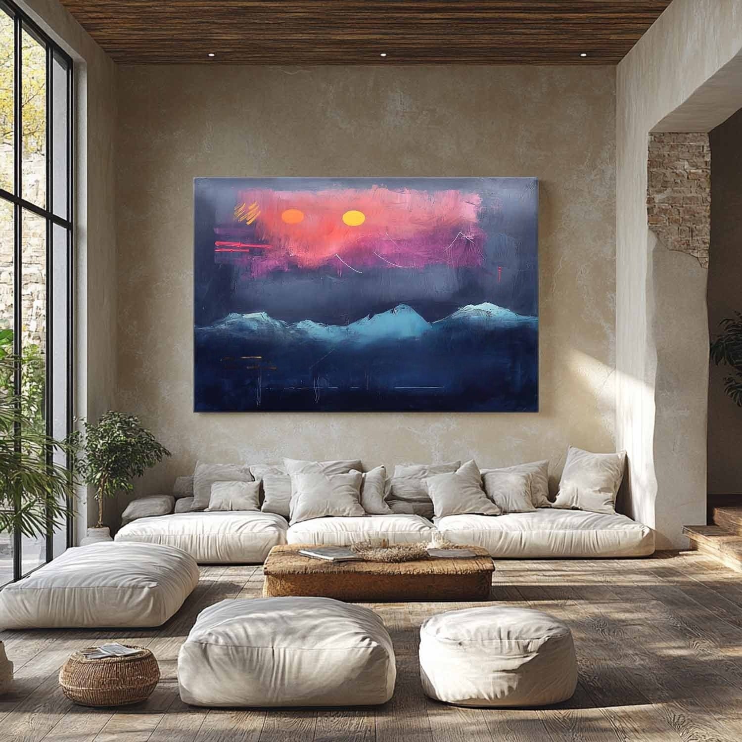 Wall Art Dramatic Textured Twilight - Neutralighting