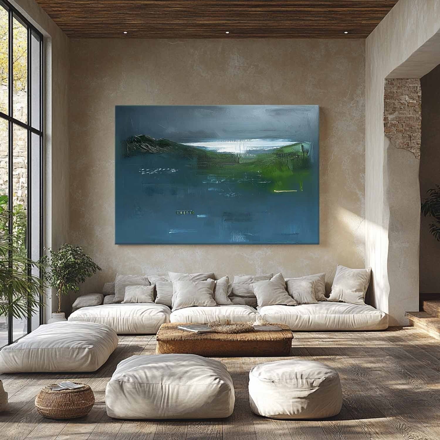 Wall Art Serene Textured Misty Green - Neutralighting