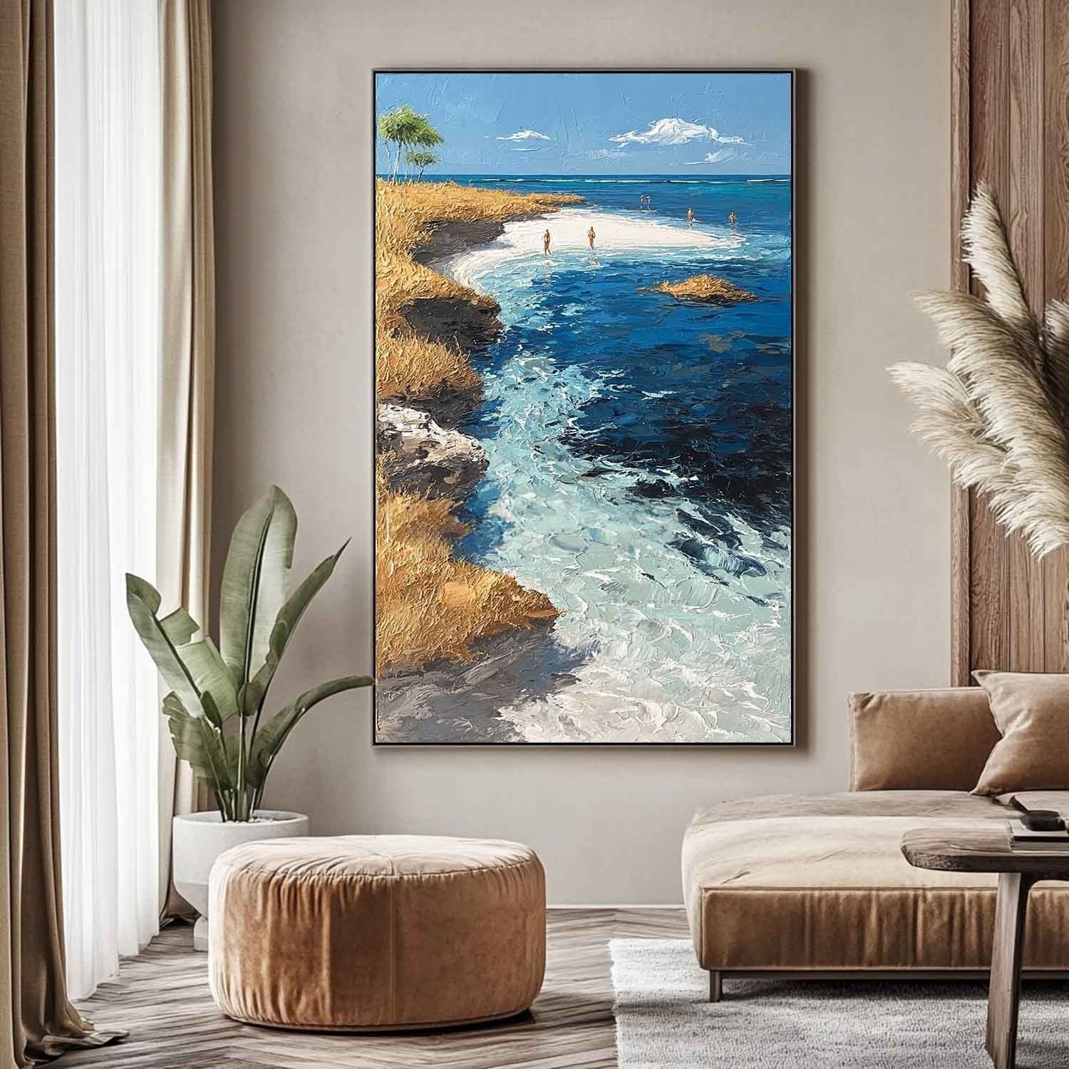 Tropical Peninsula Impasto Painting - Neutralighting