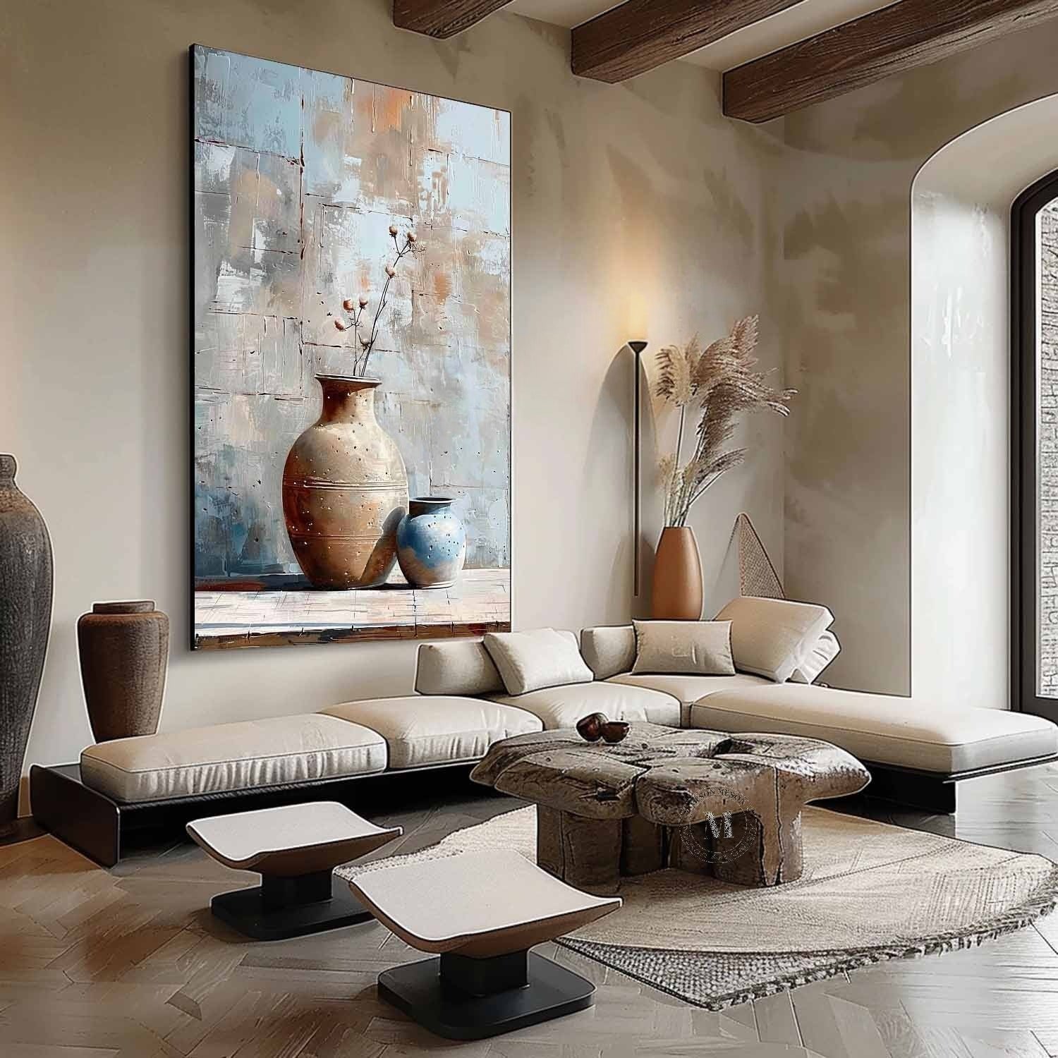 Wall Art Vertical Wabi-Sabi Still Life - Neutralighting
