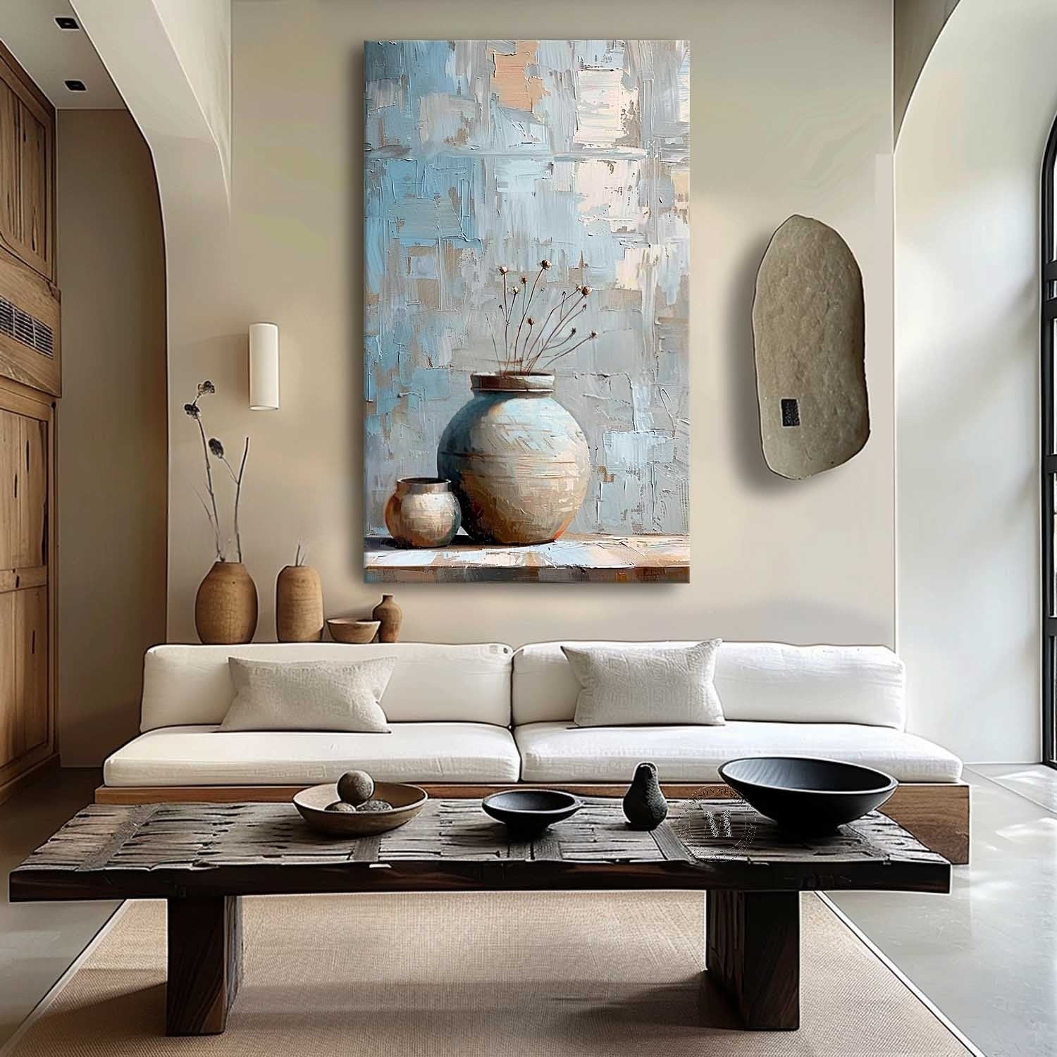 Wall Art Wabi-Sabi Still Life Painting - Neutralighting