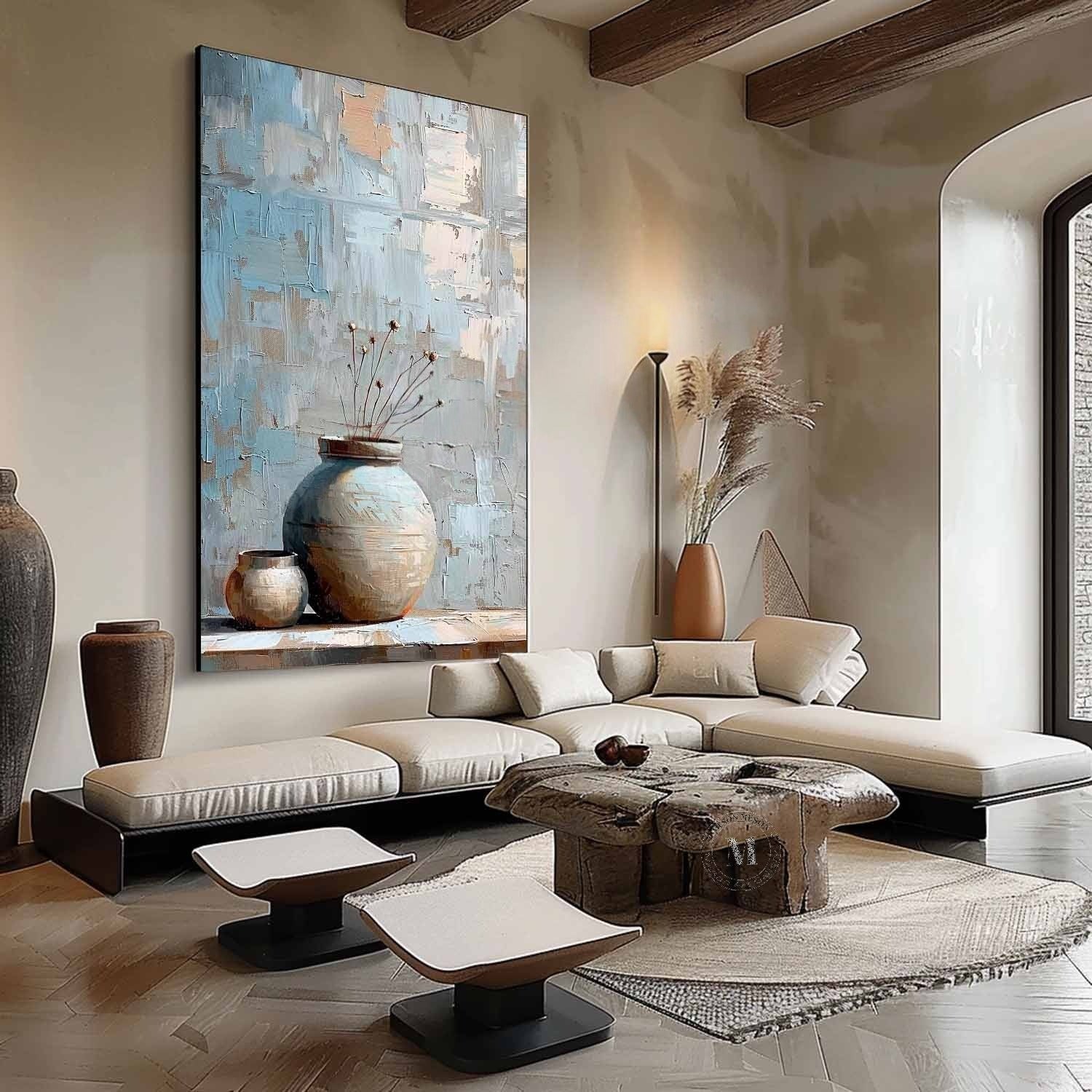 Wall Art Wabi-Sabi Still Life Painting - Neutralighting