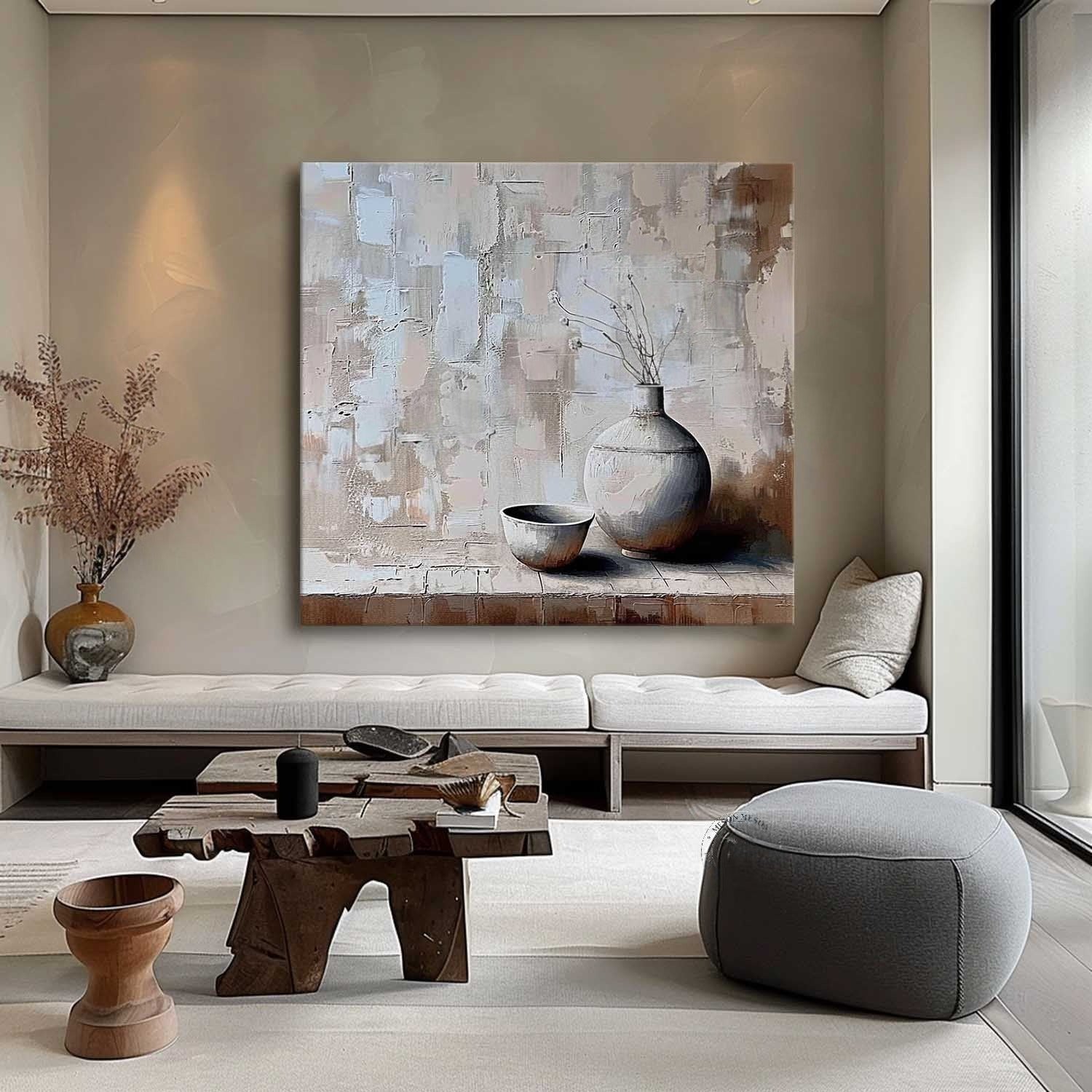 Wall Art Square Wabi-Sabi Still Life - Neutralighting