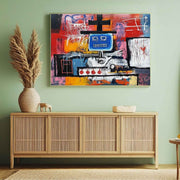 Wall Art Neo Expressionist Robot Painting - Neutralighting