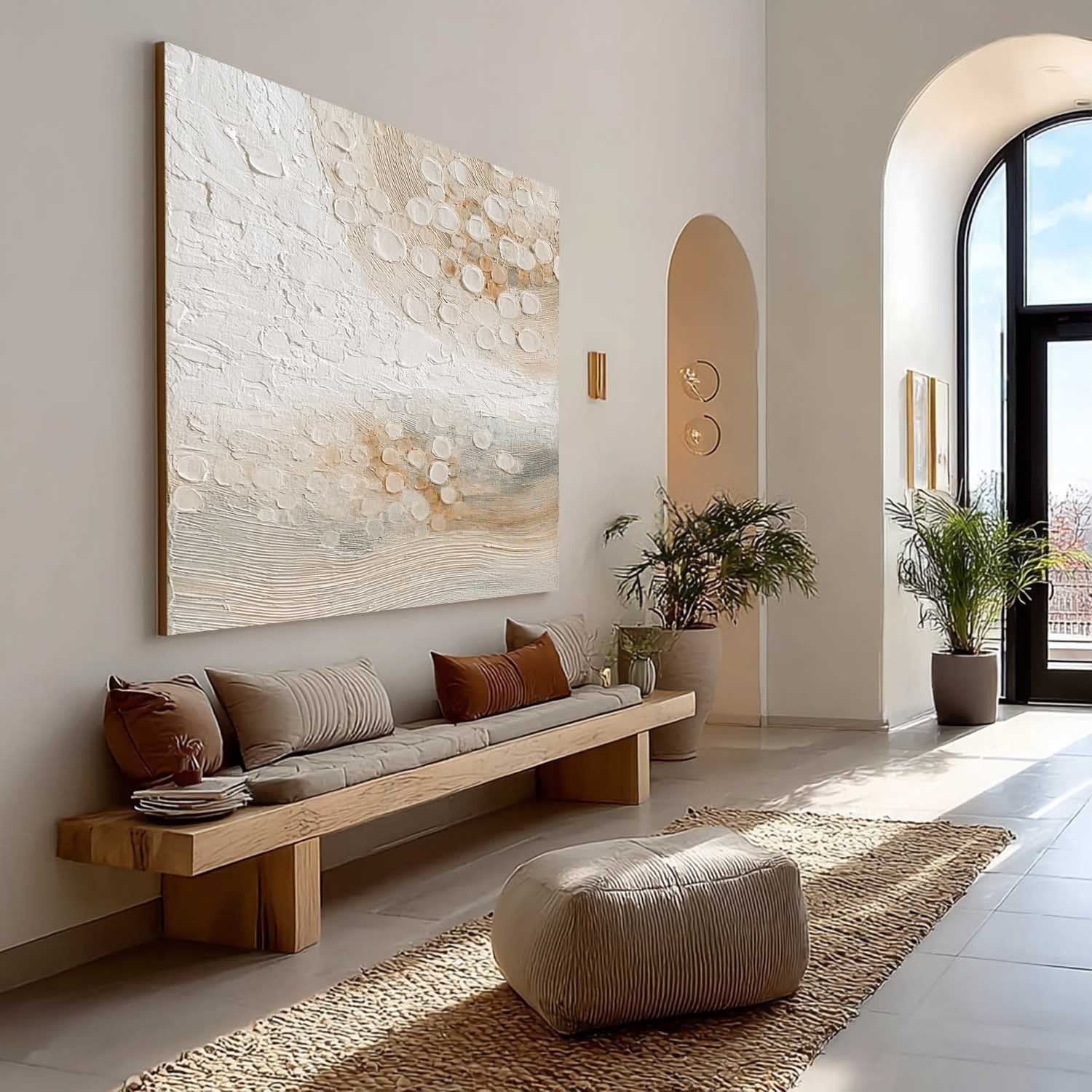 Wall Art Scattered Dot Texture Bohemian - Neutralighting