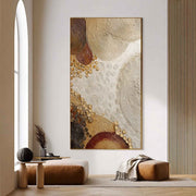 Wall Art Raised Dot Circle Texture Bohemian - Neutralighting