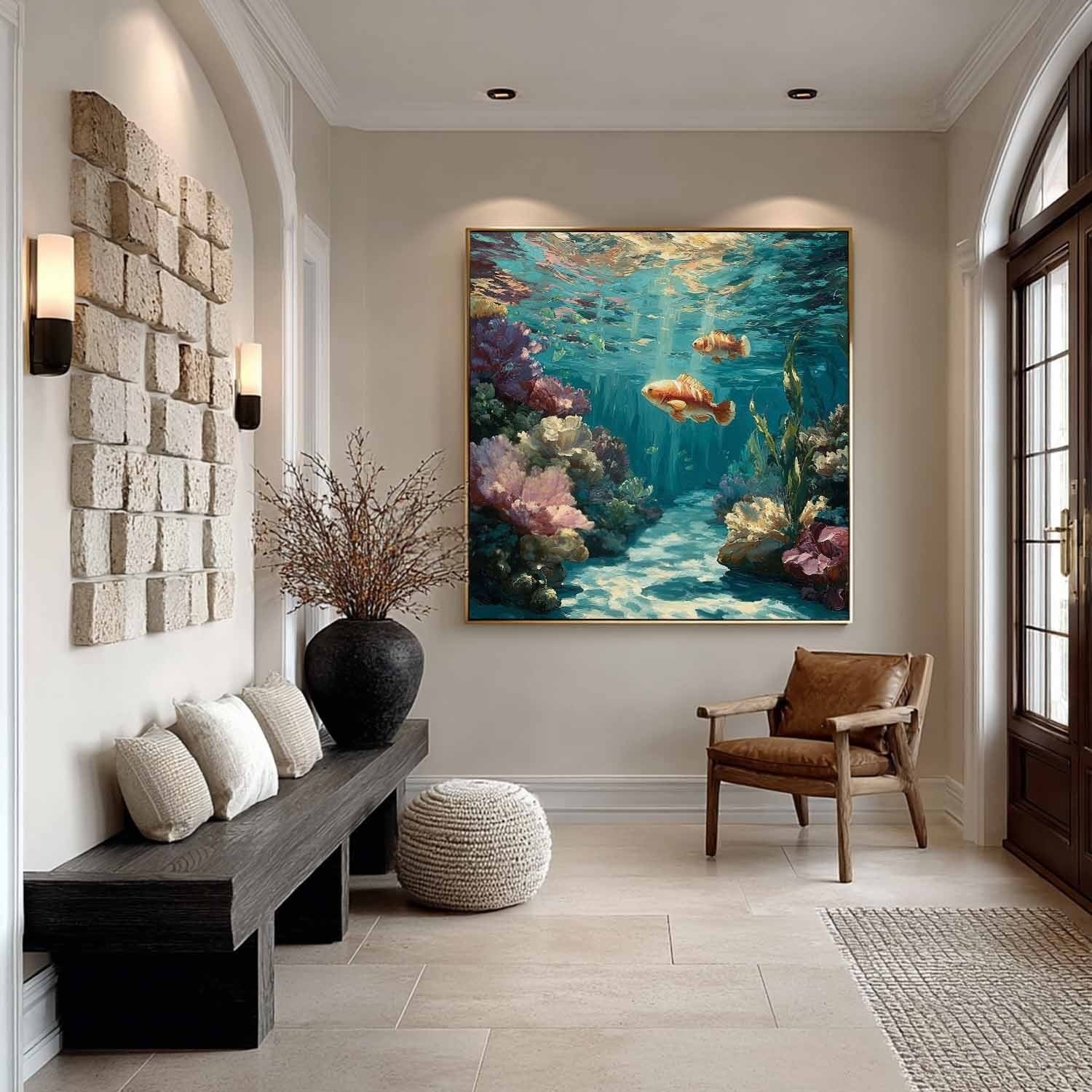 Wall Art Underwater Coral Reef Tropical Fish - Neutralighting