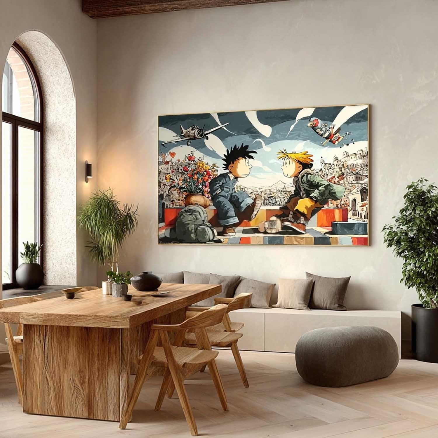 Wall Art Pop Art Style Comic Figure Oil Painting - Neutralighting