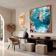 Tropical Underwater Snorkeling Impasto Painting - Neutralighting