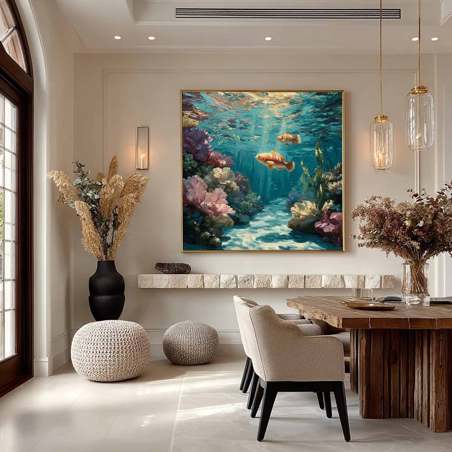 Wall Art Underwater Coral Reef Tropical Fish - Neutralighting
