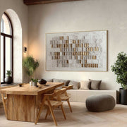 Wall Art Horizontal 3D Impasto Gold - Neutralighting