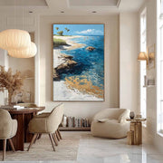 Wall Art Tropical Beach Coast Palm Trees - Neutralighting