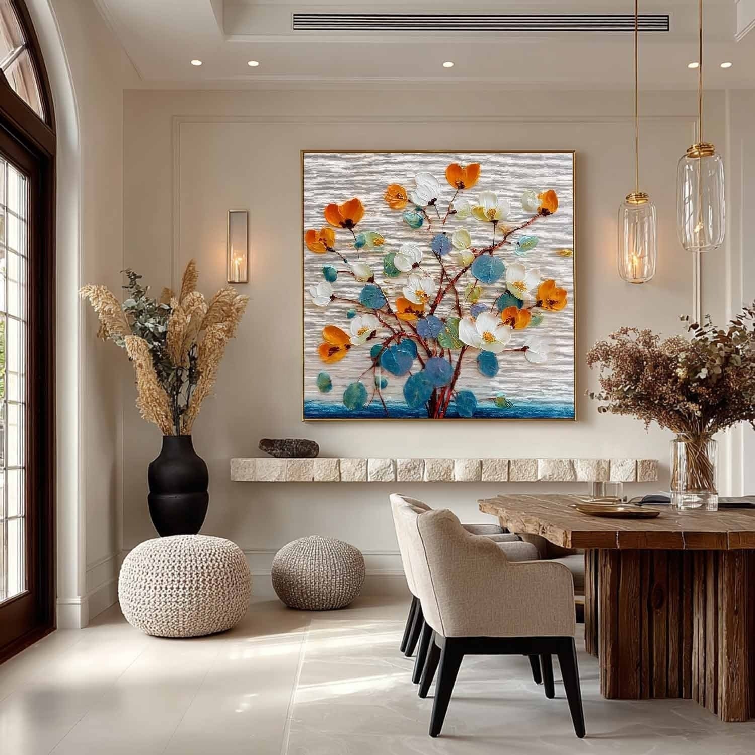 Autumn Blossom Impasto Painting - Neutralighting