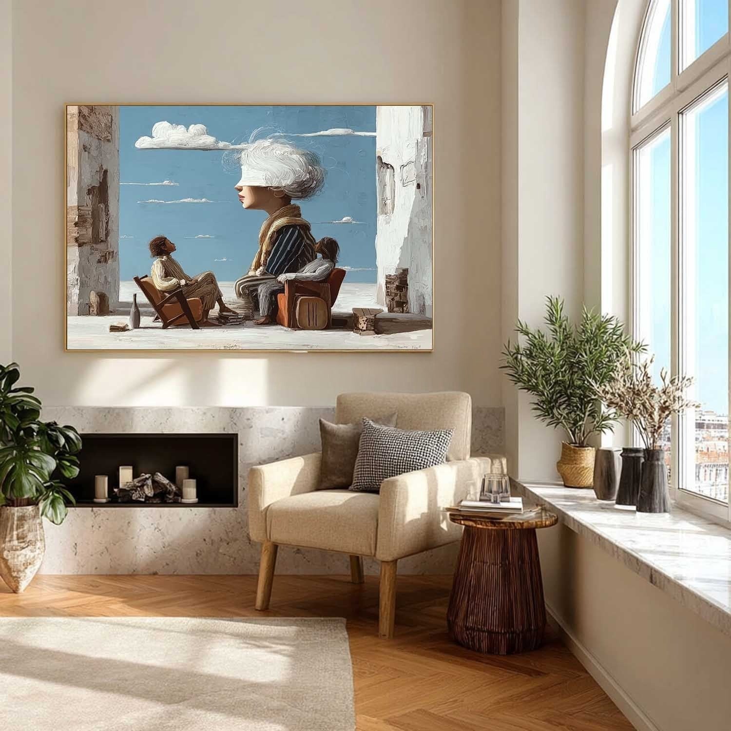 Surreal Group Figure Art Oil Painting - Neutralighting
