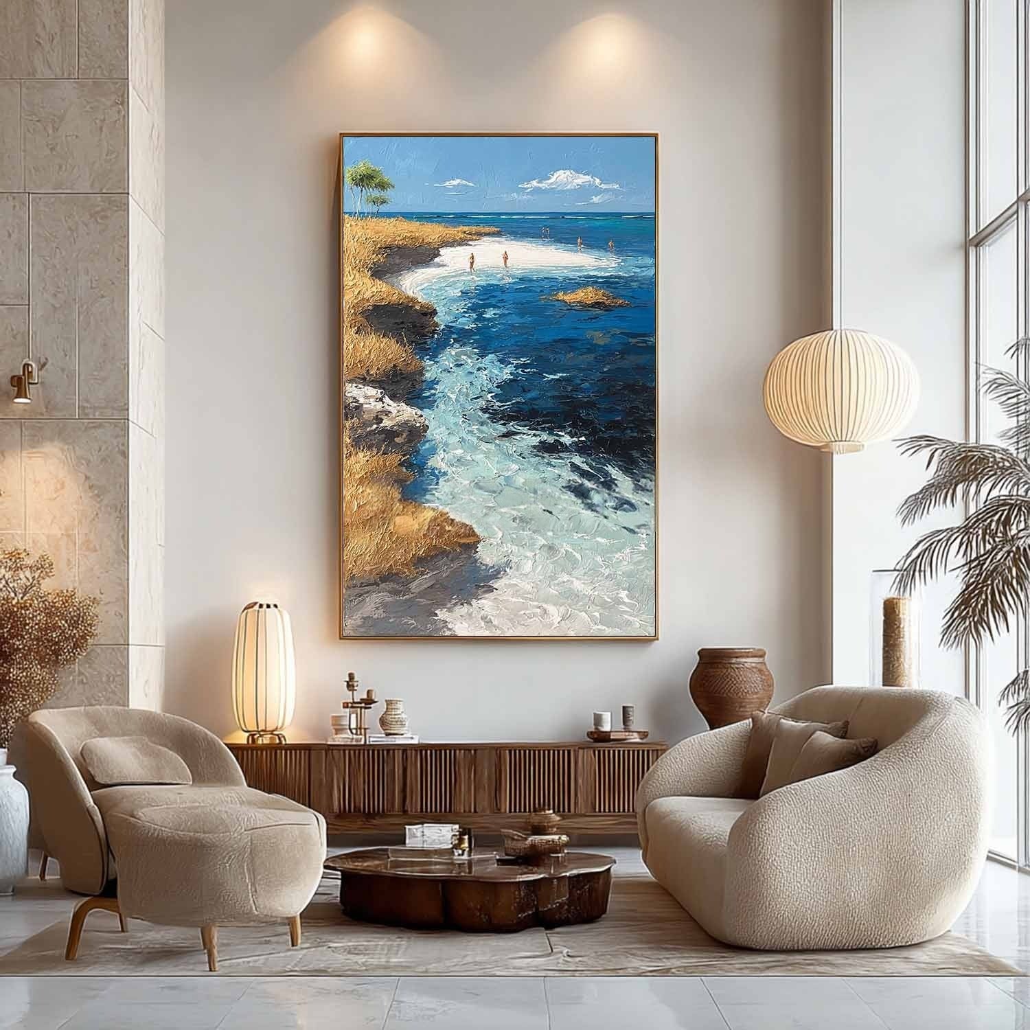 Tropical Peninsula Impasto Painting - Neutralighting